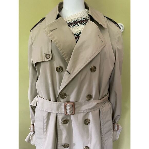 Vintage London Fog Double Breasted Maincoat Trench Coat 42 - Picture 8 of 10